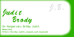 judit brody business card