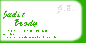 judit brody business card